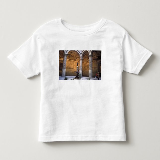Camiseta Cópia de Putto com Golfinho por Andrea del (Frente)