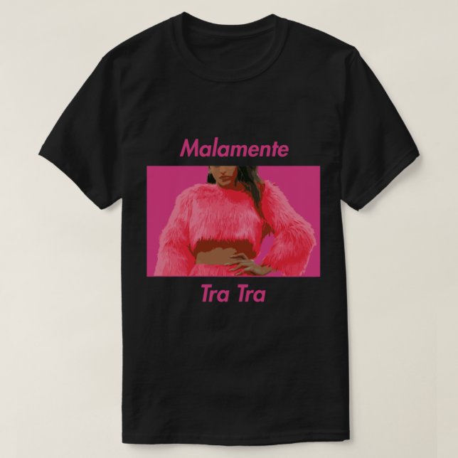 Camiseta Copia de Rosalia Malamente Pink (Frente do Design)