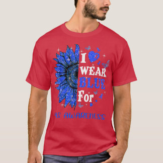 Camiseta Cópia de Sensibilização do Girassol do Coração Bri