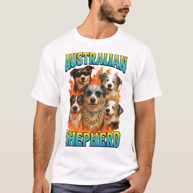 Camiseta Cópia do Australian Shepherd (Frente)