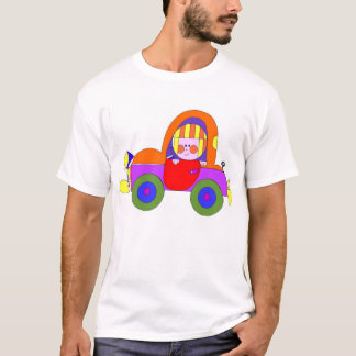 Camiseta cópia do ilustrador do carro 300dpi