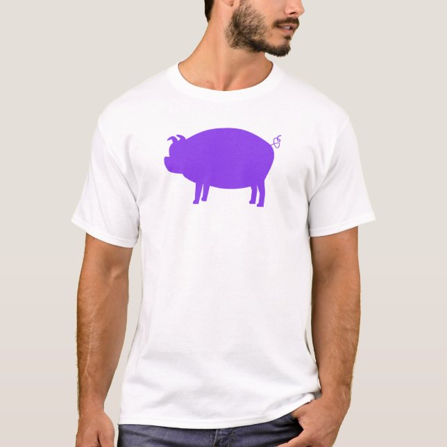 Camiseta cópia do porco da pervinca (Frente)