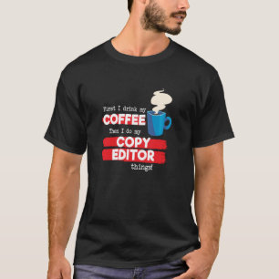 Camiseta Copiar Editor e Apreciação de Café