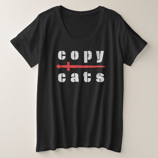 Camiseta CopiarGatos (Frente do Design)