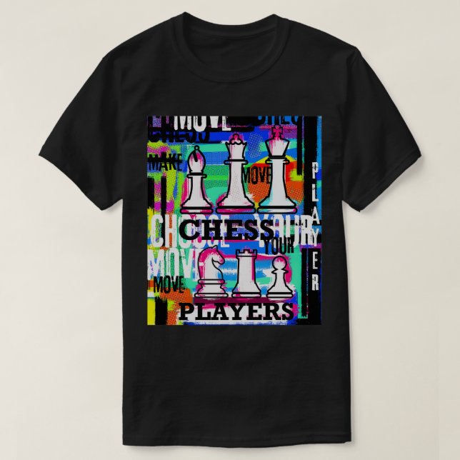 Camiseta Copie de Chess Player Escolha sua Arma Moderna Ar (Frente do Design)