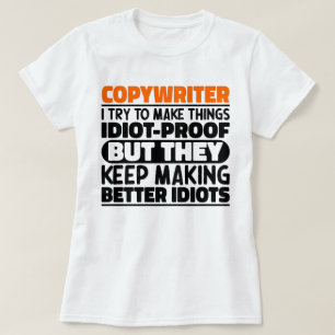 Camiseta Copiescritor Eu Tento Fazer Coisas Engraçadas