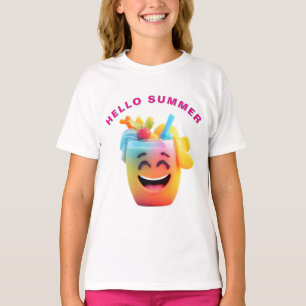 Camiseta Copo Alegre de Suco Com Guarnição