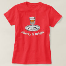 Copo de Bebida Sherry & Bright Pun Funny Natal