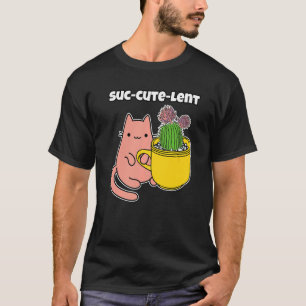 Camiseta Copo de Cacto e Chá da Hora do Gato Fofo