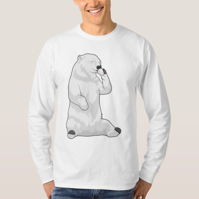 Camiseta Copo de Café de Urso Polar (Frente)