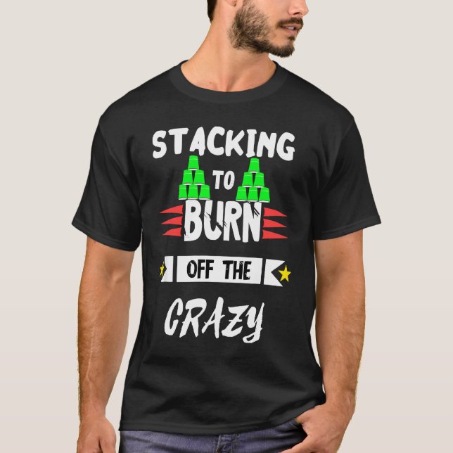 Camiseta Copo de Empilhamento Rápido Esportes Copo de Empil (Frente)