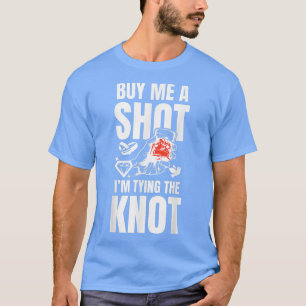 Camiseta Copo de Shot de Despedida de Solteiro Engraçado No