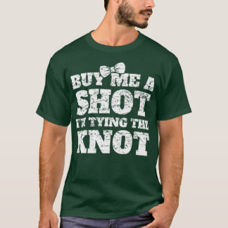 Camiseta Copo de Shot de Despedida de Solteiro Engraçado No
