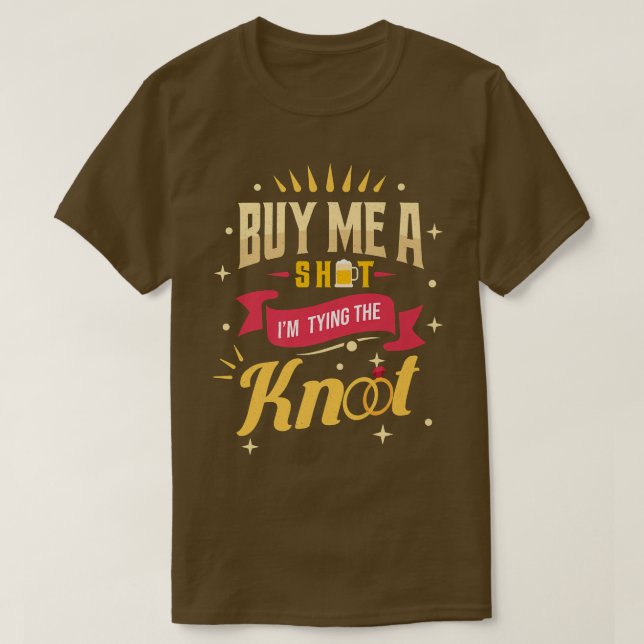Camiseta Copo de Shot de Despedida de Solteiro Engraçado No (Frente do Design)