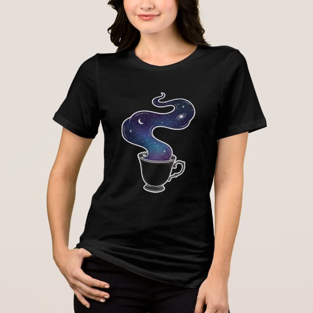 Camiseta Copo do Céu Noturno da Galáxia Celestial (Frente)