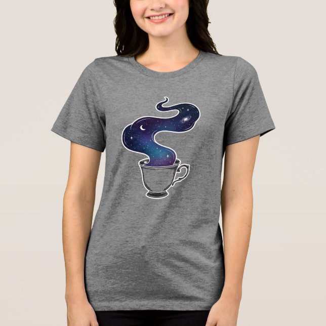 Camiseta Copo do Céu Noturno da Galáxia Celestial (Frente)