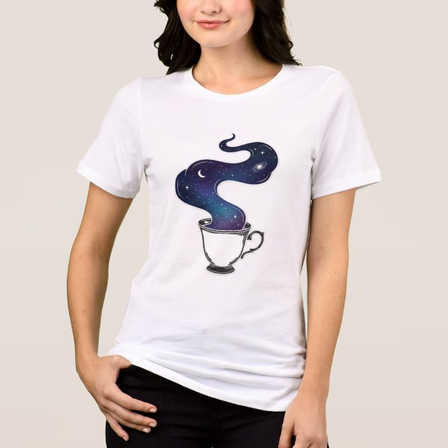 Camiseta Copo do Céu Noturno da Galáxia Celestial (Frente)