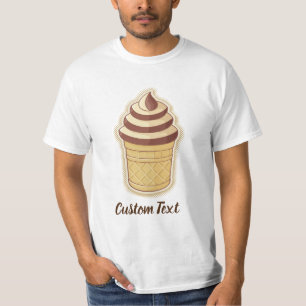 Camiseta Copo do sorvete de dois sabores