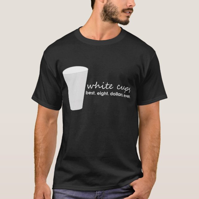 Camiseta Copos brancos (Frente)