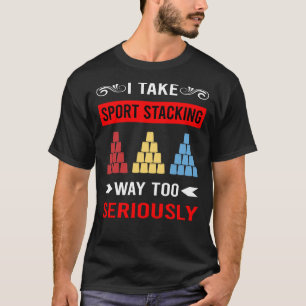 Camiseta Copos De Empilhamento De Desporto Empilhamento De 