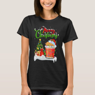 Camiseta Copos de Macarrão Comida Decoração de Natal Copo