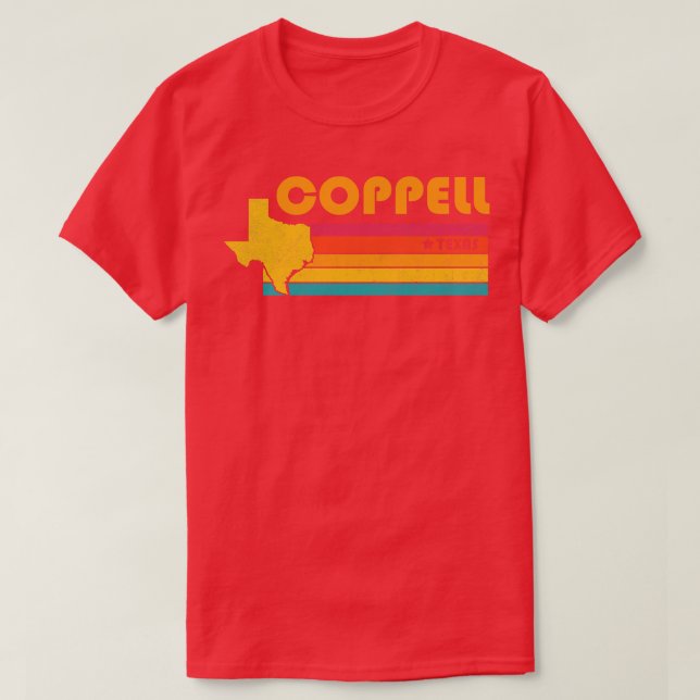 Camiseta Coppell Texas Vintage - Souvenir Incomodado (Frente do Design)