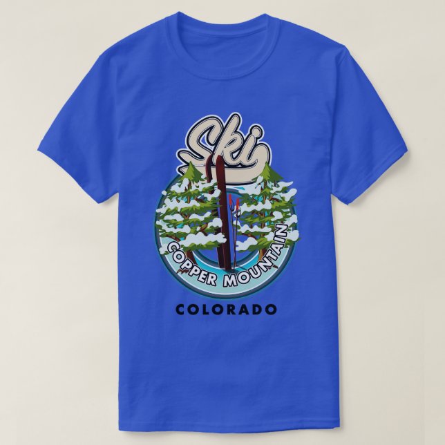 Camiseta Copper Mountain Colorado Ski (Frente do Design)