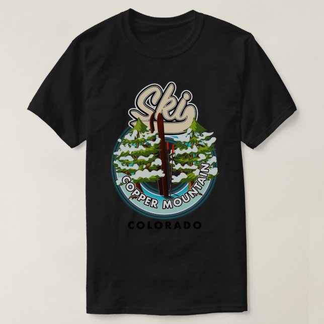 Camiseta Copper Mountain Colorado Ski (Frente do Design)