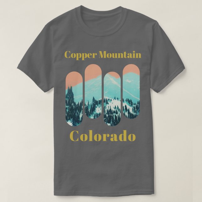 Camiseta Copper Mountain ski Colorado 2 (Frente do Design)