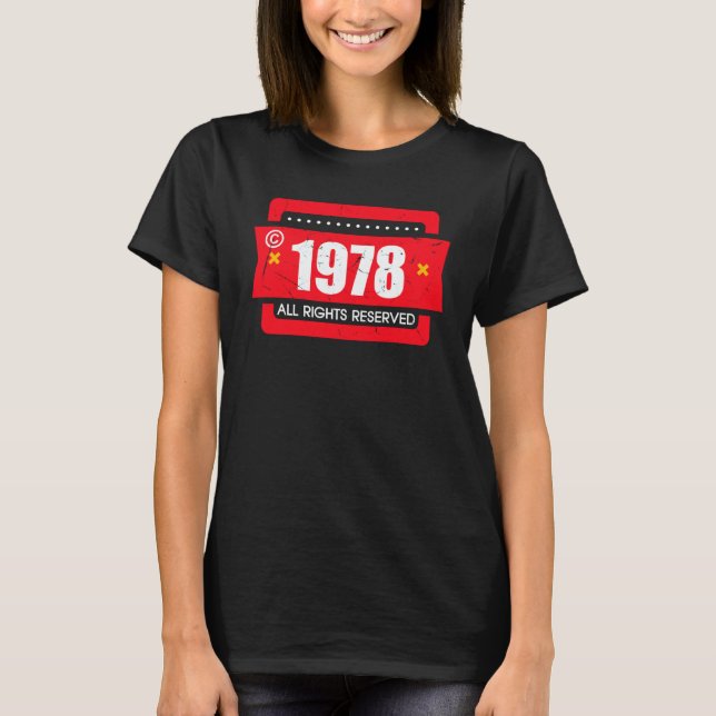 Camiseta Copyright 1978 All Rights Reserve (Frente)