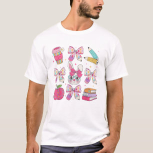 Camiseta Coquete Coelhinho Divertido Laço Professor Coelho 