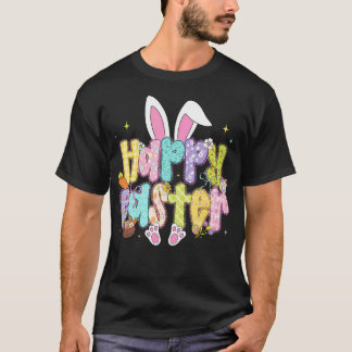 Camiseta Coquete Coelho Alegre Páscoa Preppy Pincelada