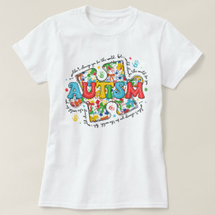 Camiseta Coquete de Consciência Autismo, Neurodiversidade