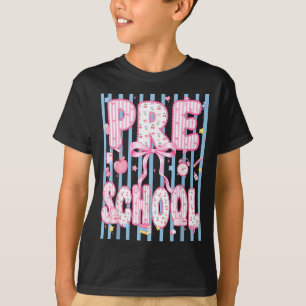 Camiseta Coquete de Pré-Escola Primeiro Dia de Aula 1º Dia