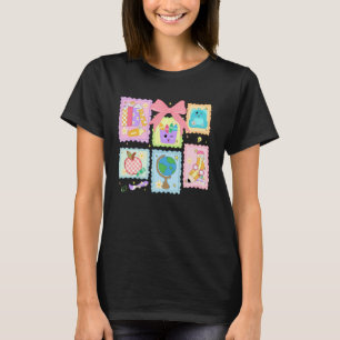 Camiseta Coquete de Volta às Aulas Lápis com Laço Professor