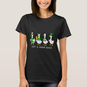 Camiseta Coquete Engraçado Só Um Ganso Sortudo Travessura S