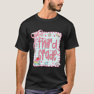 Camiseta Coquete Fofa Arco Rosa Terceira Série Professora I