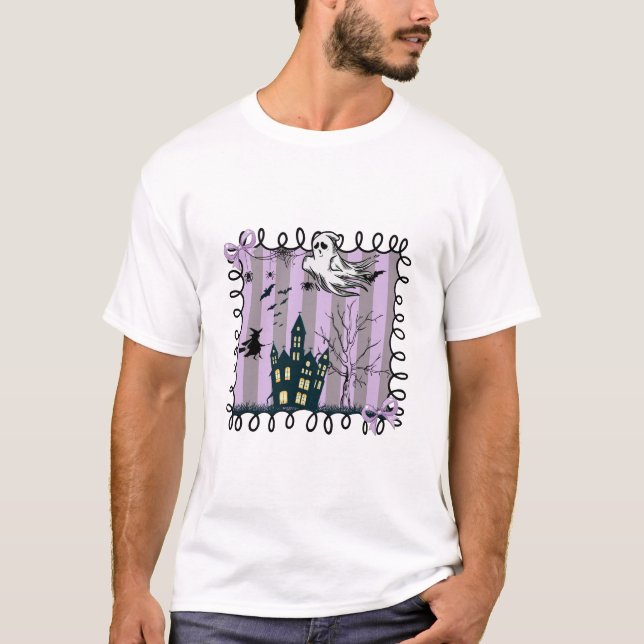 Camiseta Coquete Iridescente de Halloween (Frente)