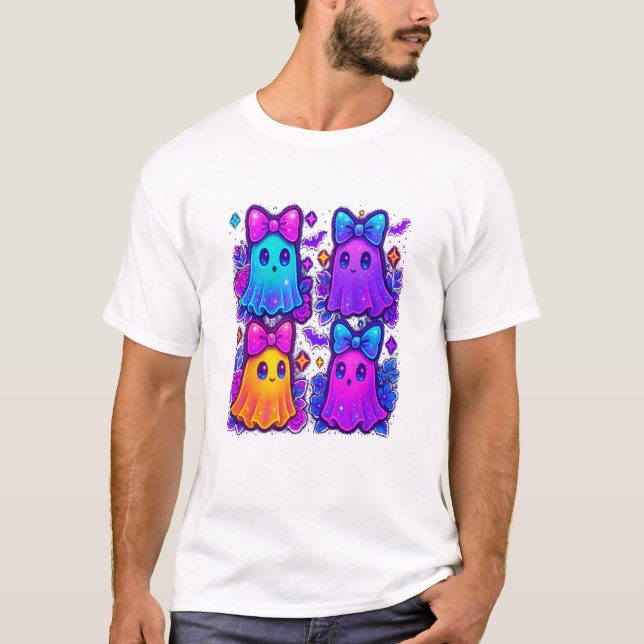 Camiseta Coquete Iridescente Halloween (Frente)