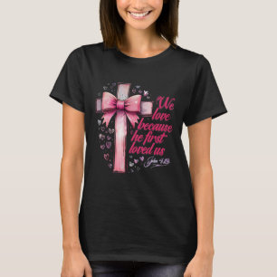 Camiseta Coquete Jesus Valentino Cruz Arco Amor Cristão 