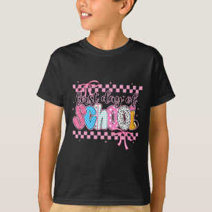Camiseta Coquete Primeiro Dia De Aula Preppy Volta às Aulas