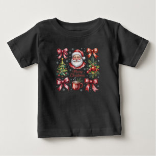 Camiseta Coquete Retro Vermelho Natal Fofo Festa de Natal
