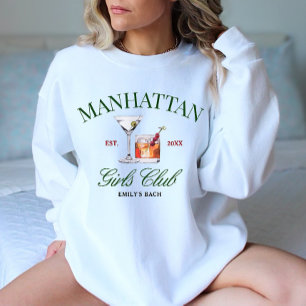 Camiseta Coquetéis Elegantes Clube de Meninas Verde e Verme