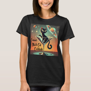 Camiseta Coquetéis Pretos Cósmicos Futurísticos Atômicos