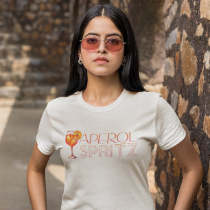 Camiseta Coquetel Aquarela Aperol Spritz 