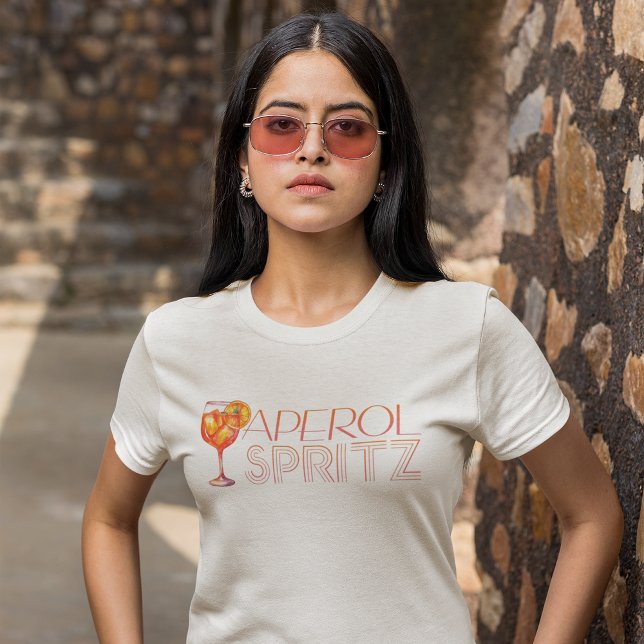 Camiseta Coquetel Aquarela Aperol Spritz  (Criador carregado)