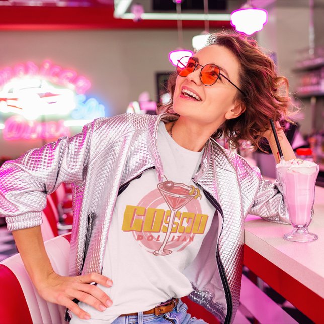 Camiseta Coquetel Cosmopolita Cosmo Summer Party Retro (Criador carregado)