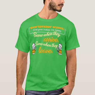 Camiseta Coquetel de Regras do Barman Pun 1
