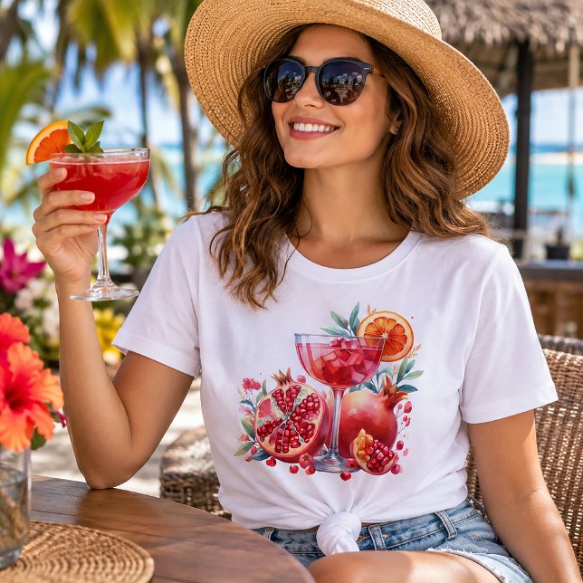 Camiseta Coquetel de Romã (Criador carregado)