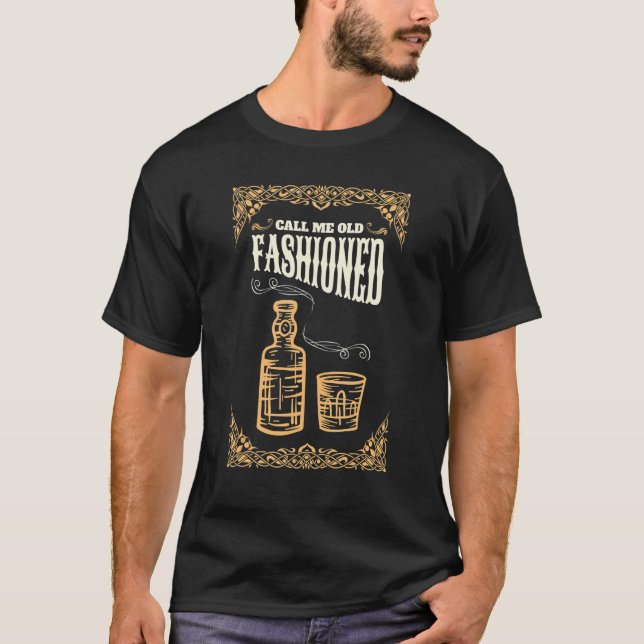 Camiseta Coquetel de Uísque Bourbon Call Me Old Fashioned_3 (Frente)